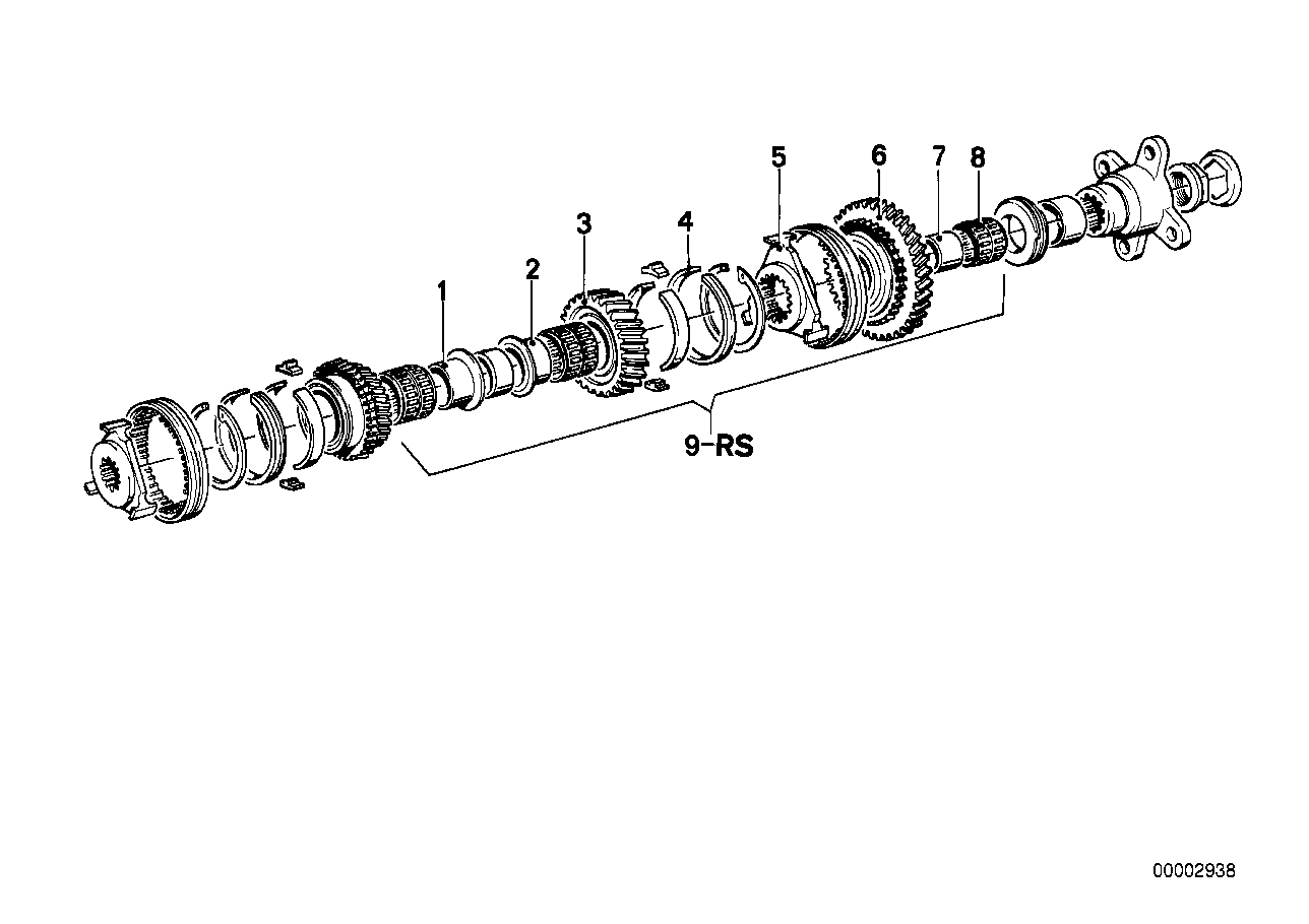 GETRAG 235 GEAR WHEEL SET PARTS