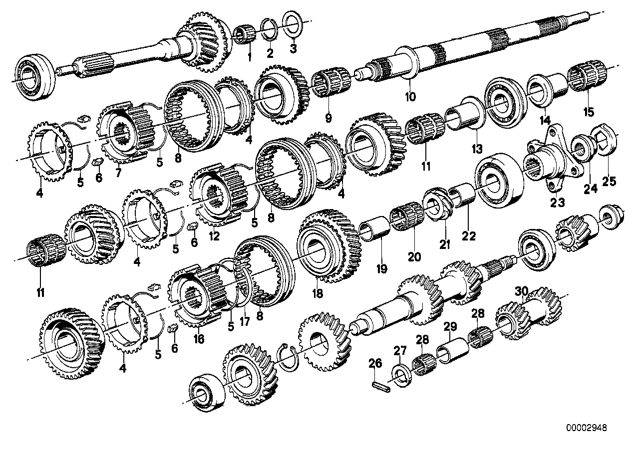 GETRAG 245/10/11 GEAR WHEEL SET,PARTS