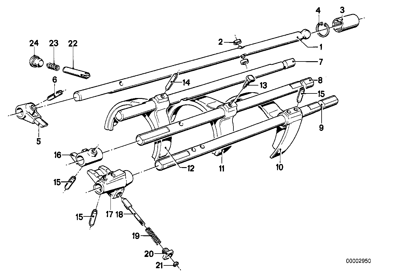 GETRAG 245/10/11 INNER GEAR SHIFT PARTS