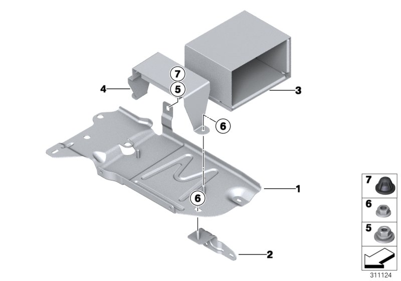 MOUNTING PARTS FOR 2ND BATTERY