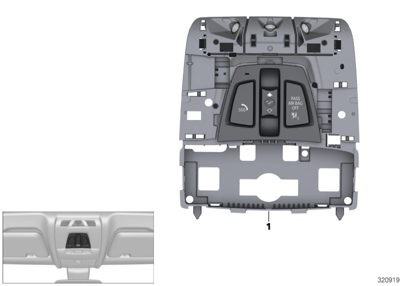 HEADLINER CONTROL MODULE