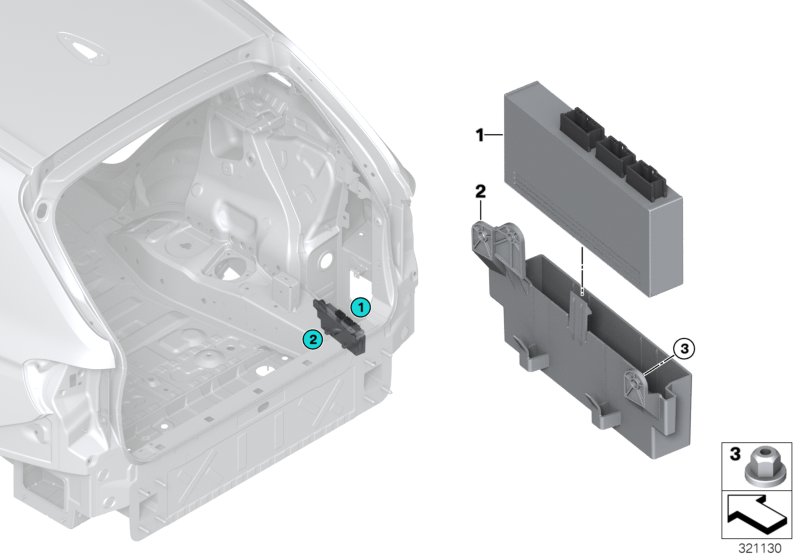 CONTROL UNIT FOR DECKLID FUNCTION MODULE