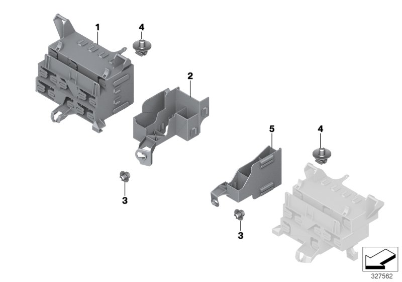 BRACKET F BODY CONTROL UNITS AND MODULES