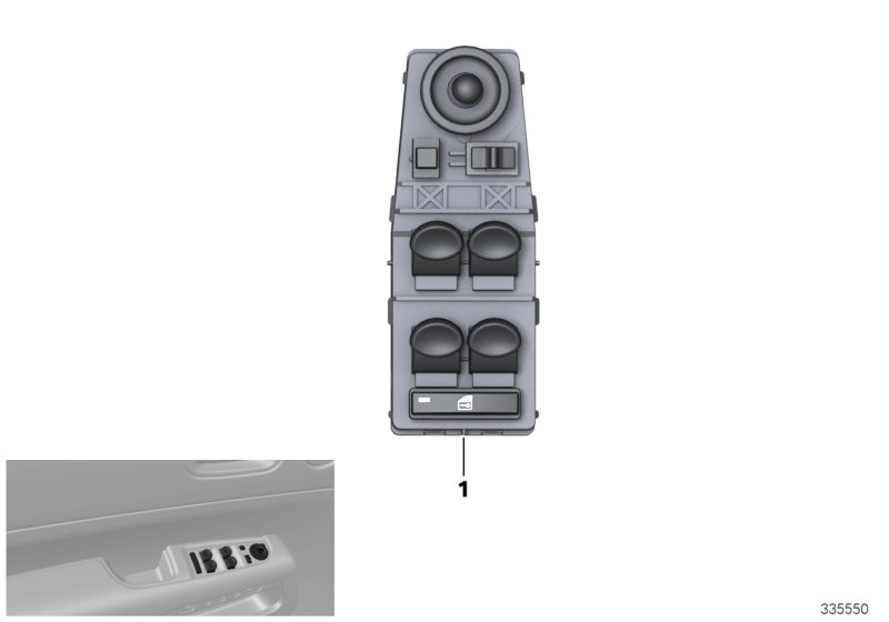 OPERATING UNIT, SWITCH MODULE, DOOR, FRT