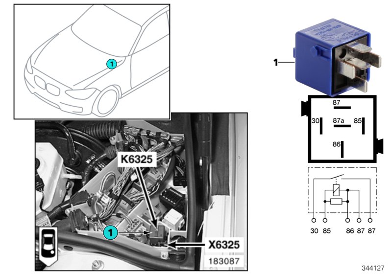 RELAY FOR BACKUP LIGHT K6325