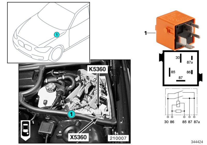 RELAY FOR HYDRAULIC PUMP SMG K5360