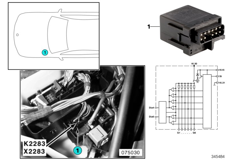 RELAY FOR GLOW PLUG K2283