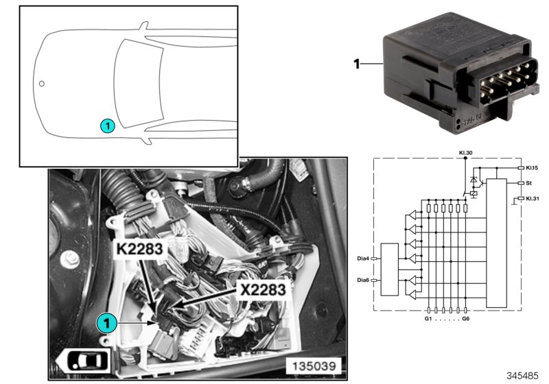 RELAY FOR GLOW PLUG K2283