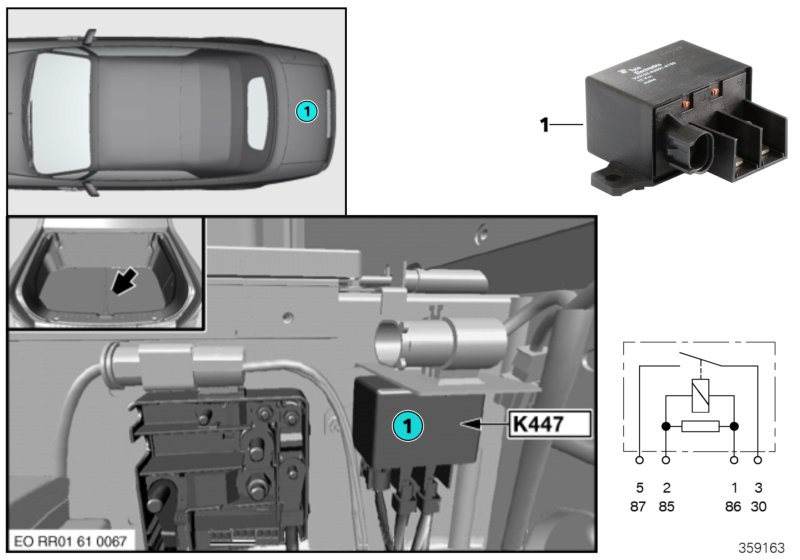 RELAY SEPARATION 2ND BATTERY K447