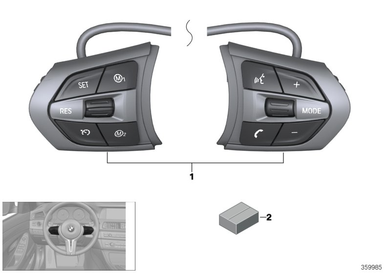 SWITCH,ST. WHEEL, MULTIFUNCTION M-SPORT