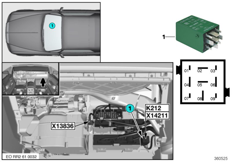 RELAY FOR PARKING BRAKE K212