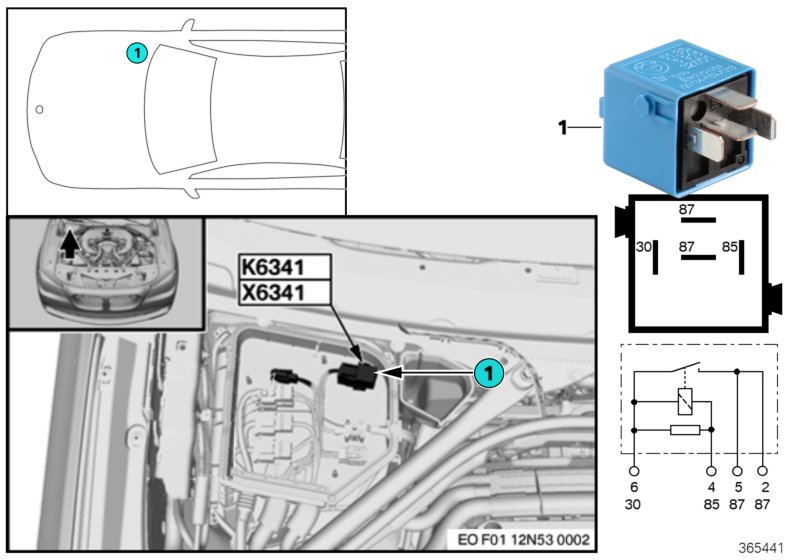 LOAD-SHEDDING RELAY, IGN./INJ. K6341