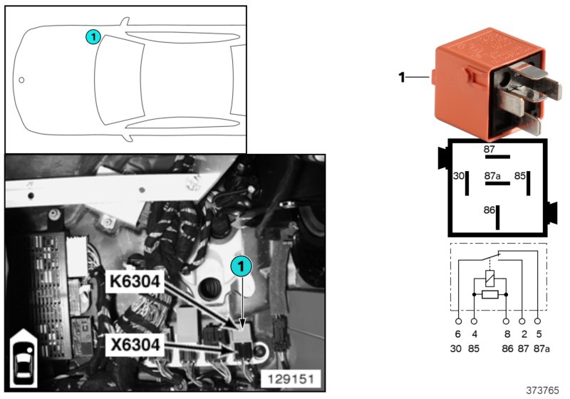 SECONDARY AIR INJECTION PUMP RELAY K6304