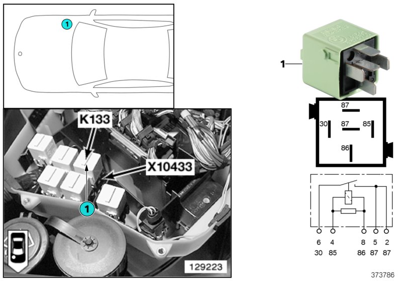 RELAIS FOR DEFROSTER K133