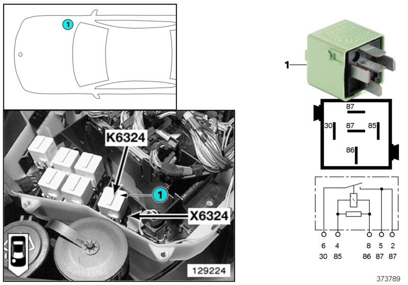 RELAIS FOR STARTER K6324