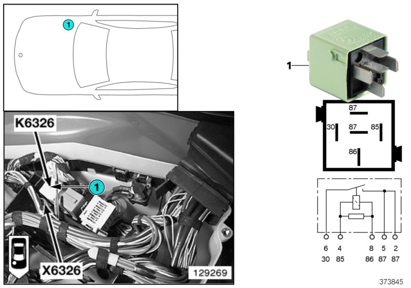 RELAY, RELIEF, TERMINAL 15 K6326