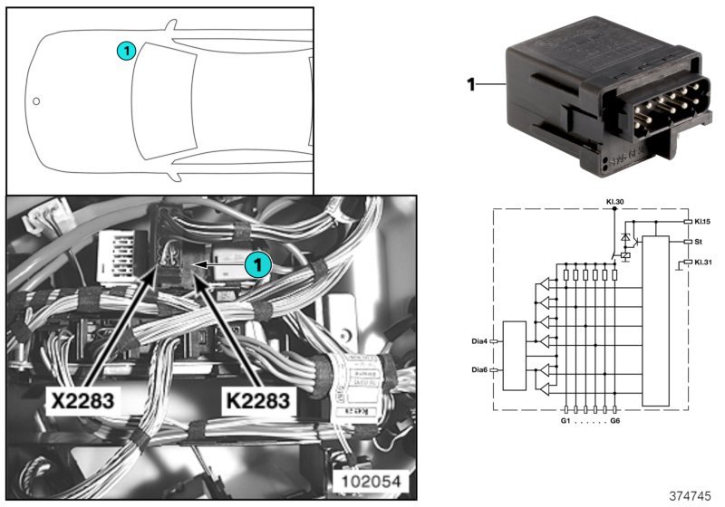 RELAY FOR GLOW PLUG K2283