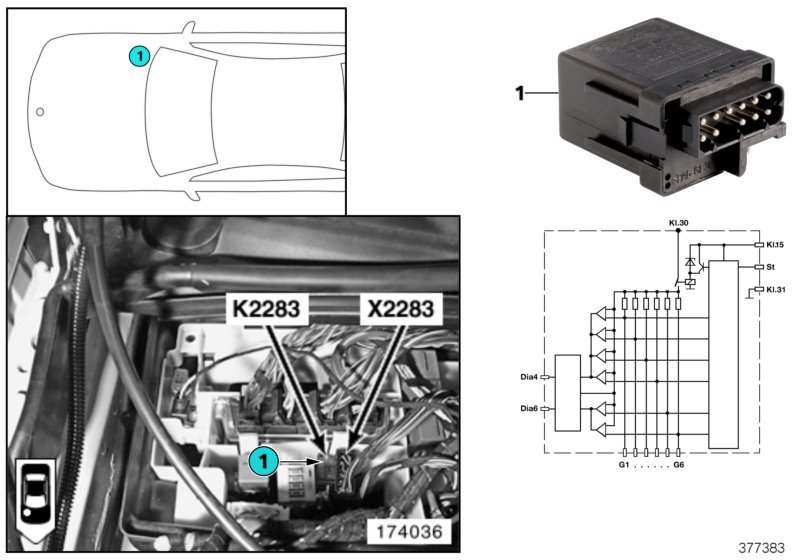 RELAY FOR GLOW PLUG K2283