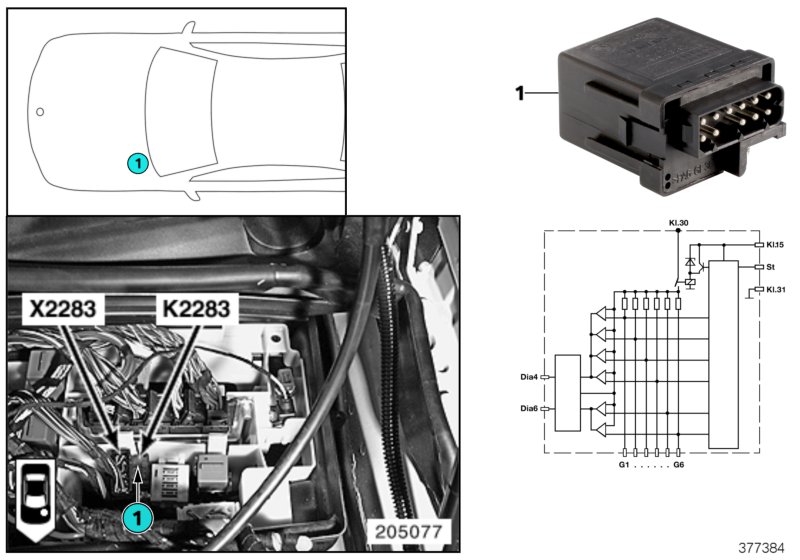 RELAY FOR GLOW PLUG K2283