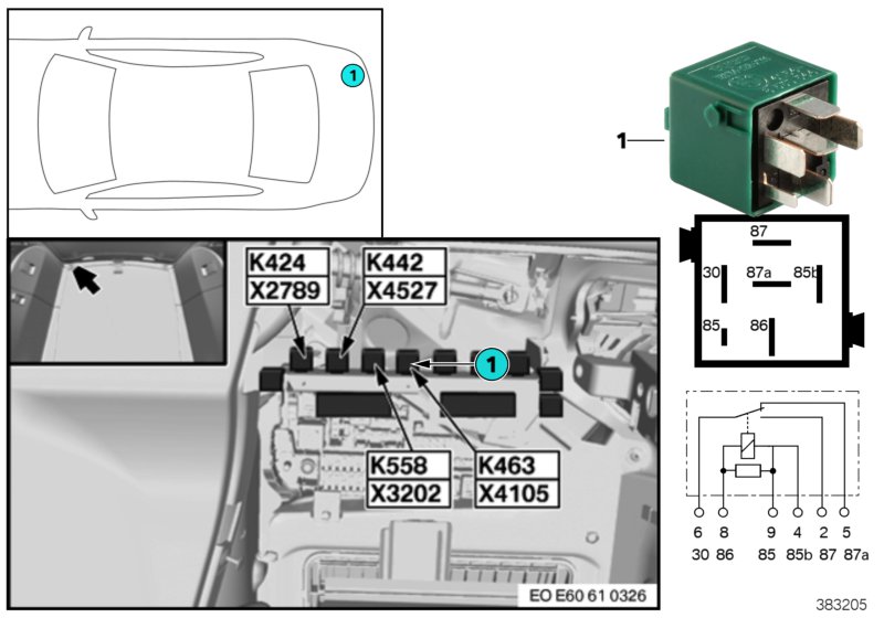 RELAY FOR RADIO SIGNAL / HORN K463