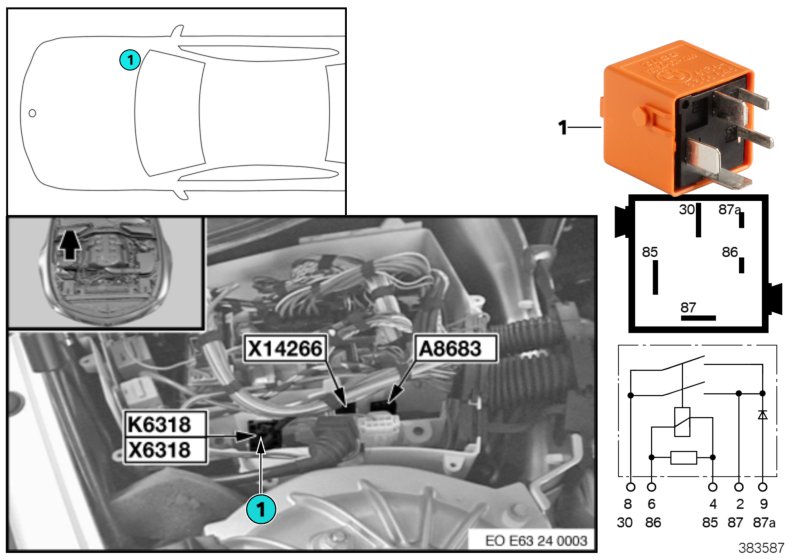 RELAY FOR HYDRAULIC PUMP SMG K6318