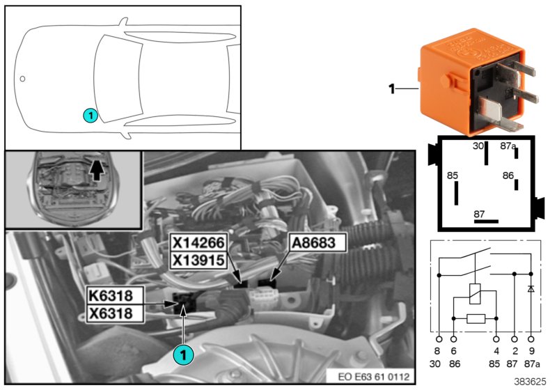 RELAY FOR HYDRAULIC PUMP SMG K6318