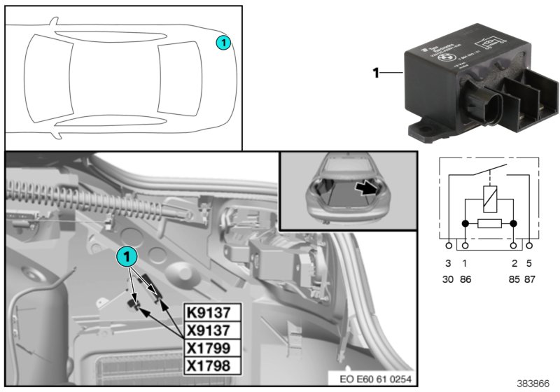 RELAY FOR ELECTRIC FAN K9137