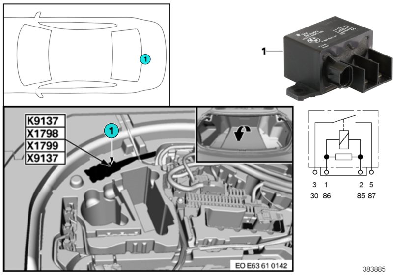 RELAY FOR ELECTRIC FAN K9137