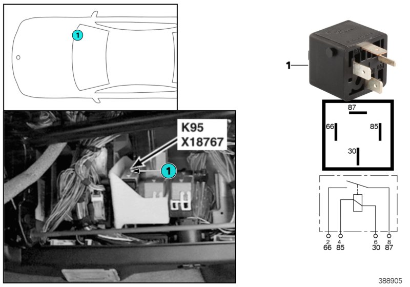 RELAY FOR VALVE CONTROL K95