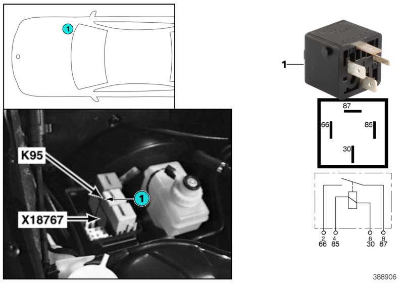 RELAY FOR VALVE CONTROL K95