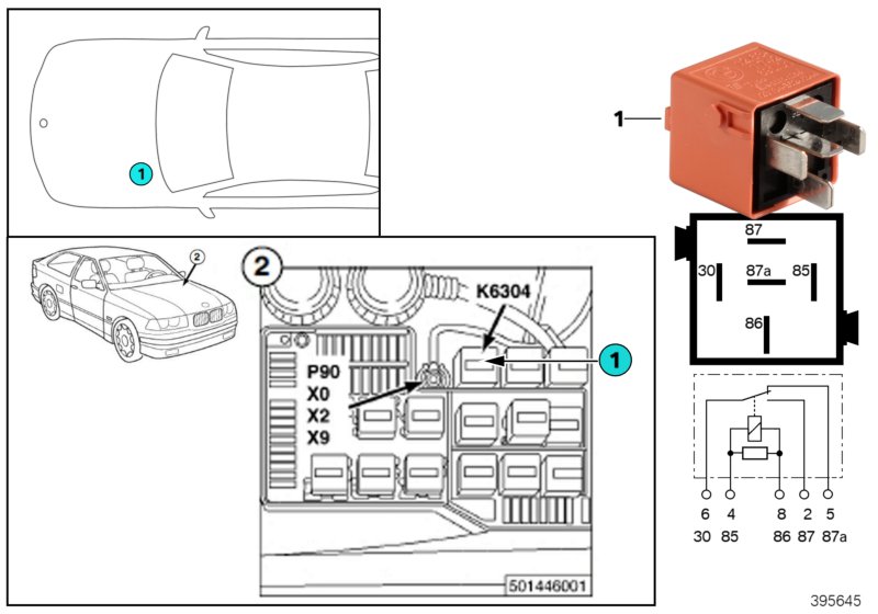 SECONDARY AIR INJECTION PUMP RELAY K6304