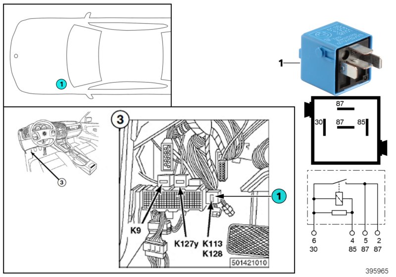 RELAY FOR SURROUND SOUND K128