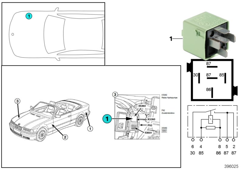 RELAY FOR HYDRAULIC PUMP K5360