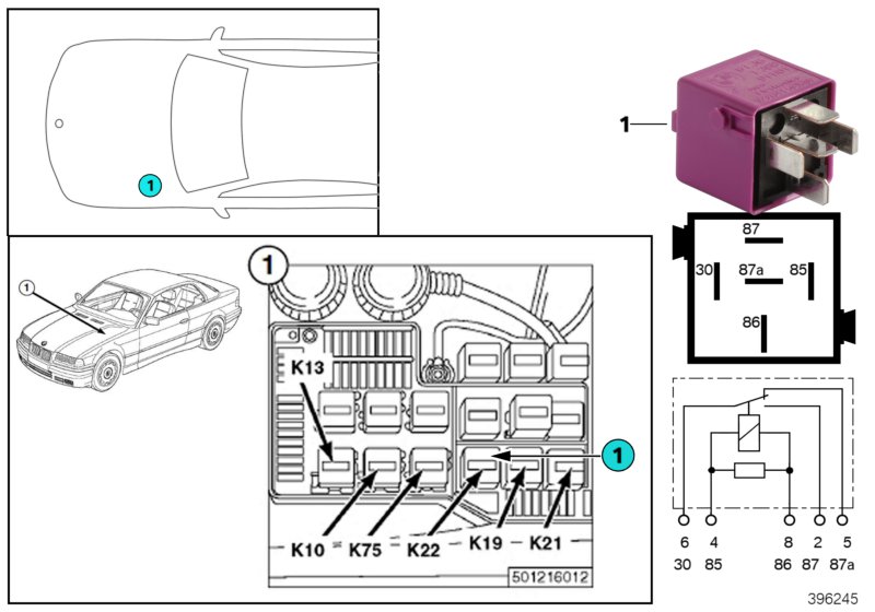 RELAY, AUXILIARY FAN, STAGE 2 K22