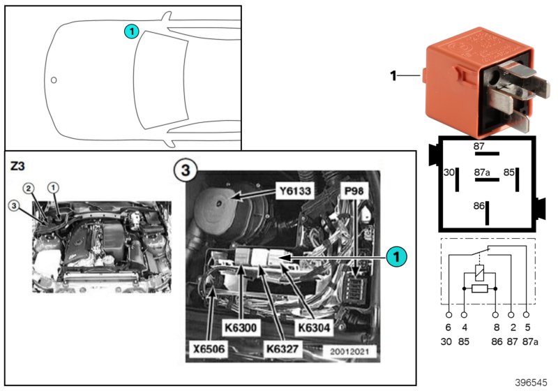 SECONDARY AIR INJECTION PUMP RELAY K6304