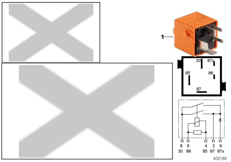 RELAY, DUAL N/O, PASTELLORANGE