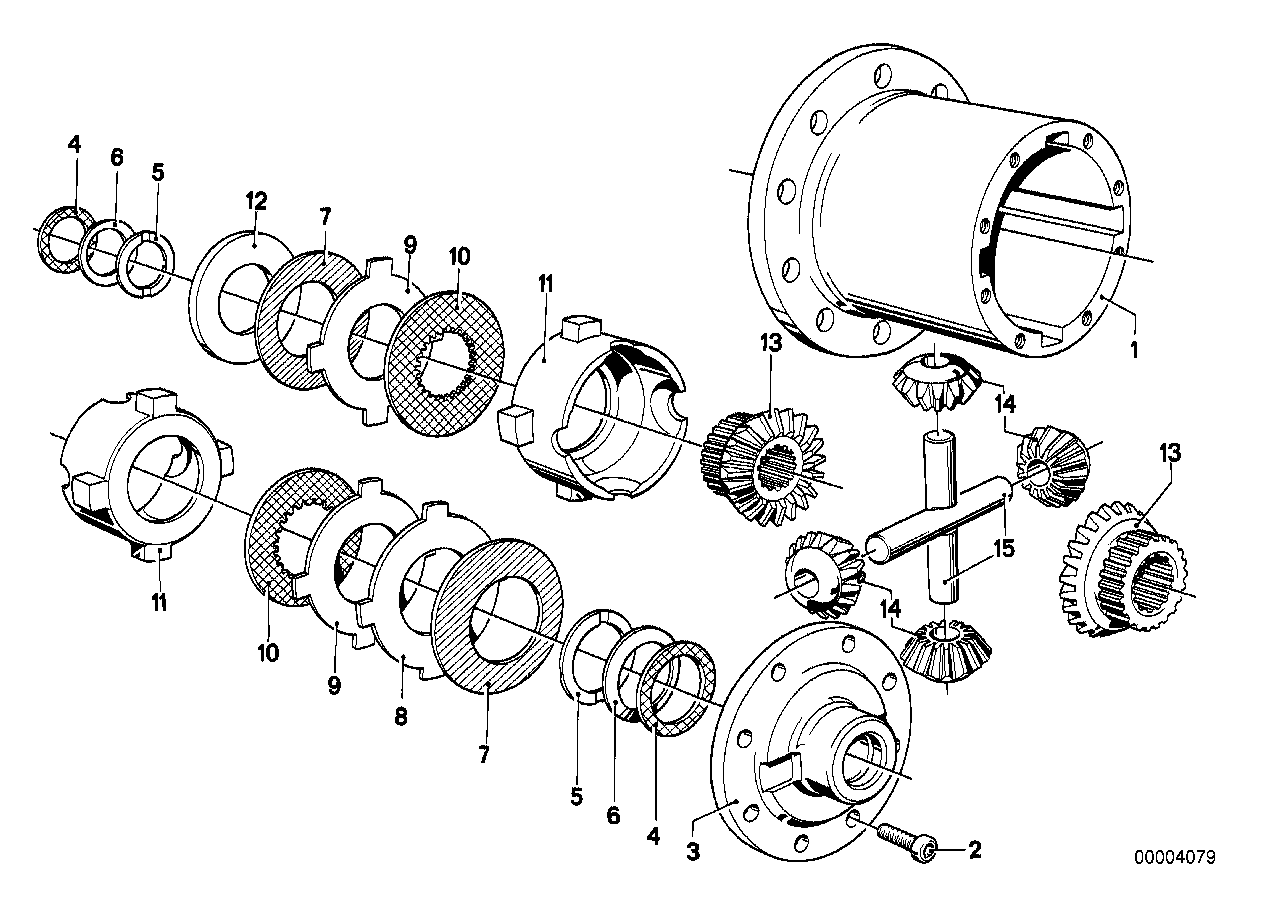 LIMITED SLIP DIFF.UNIT-SINGLE PARTS