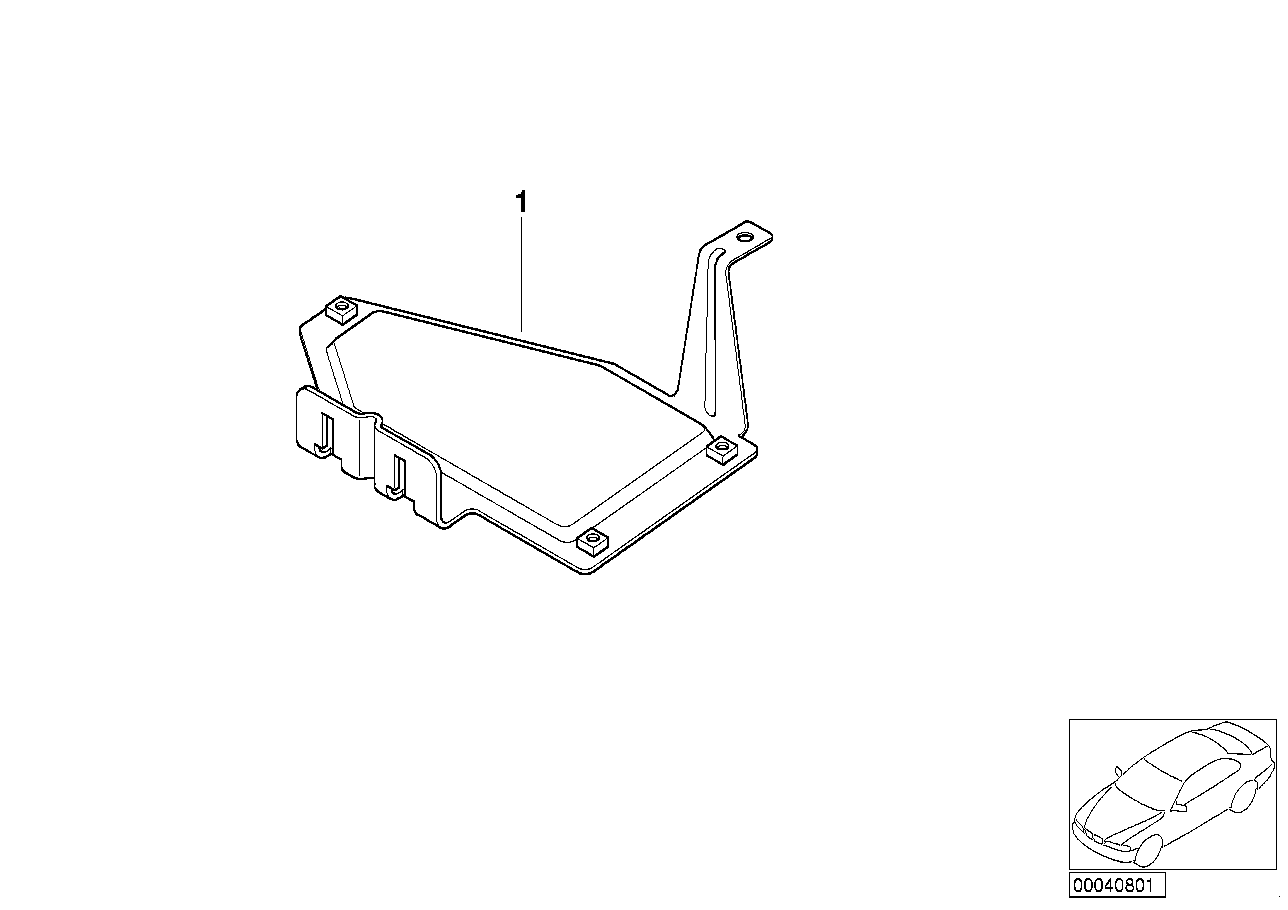 CABLE COVERING/CONTROL UNIT SUPPORT