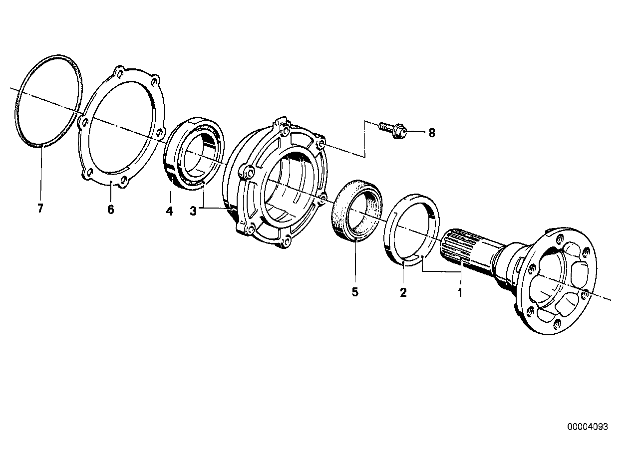 DRIVE FLANGE SUSPENSION/GASKET