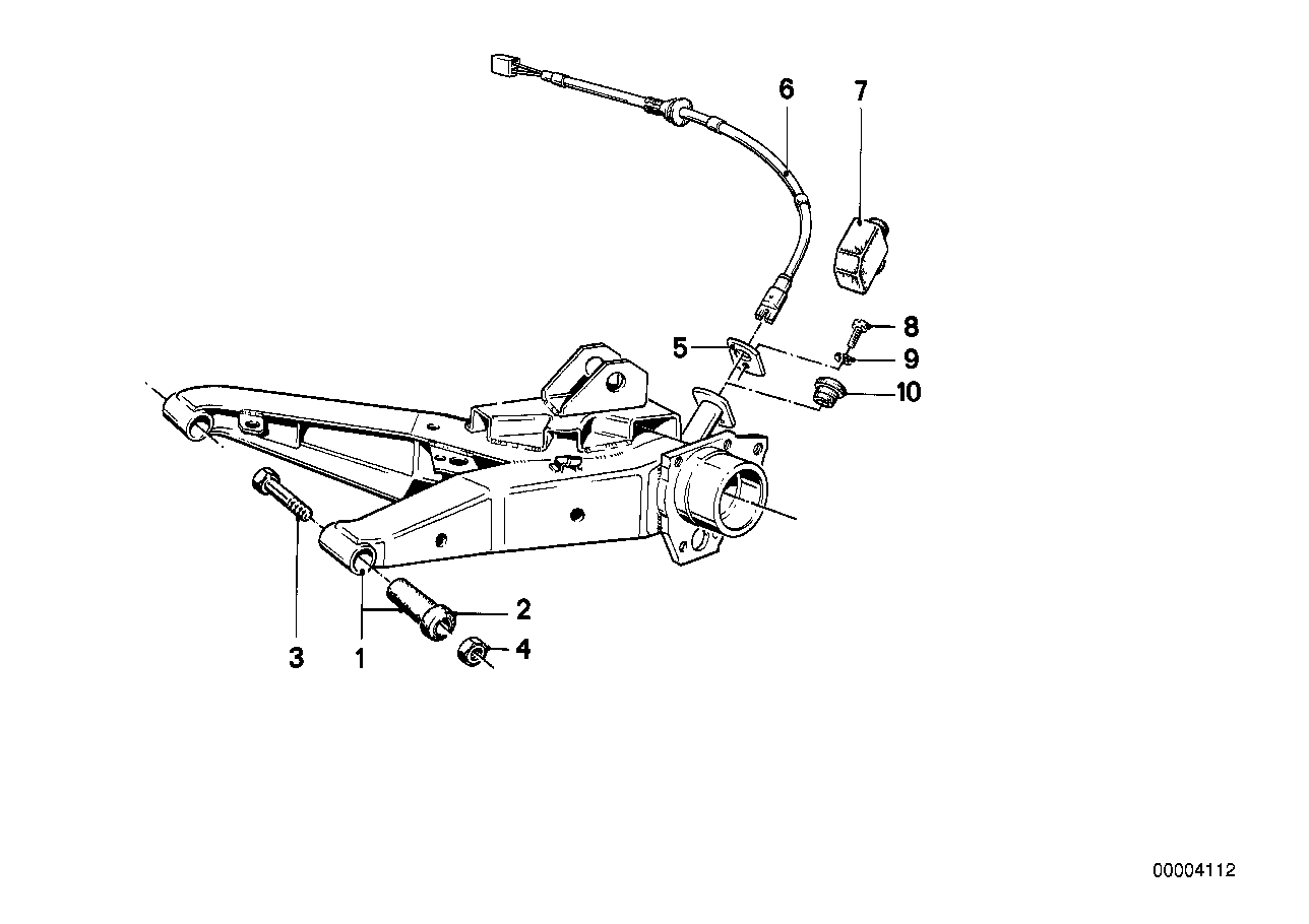 REAR AXLE SUPPORT/WHEEL SUSPENSION