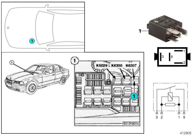 RELAY FOR START DETECTION K6307