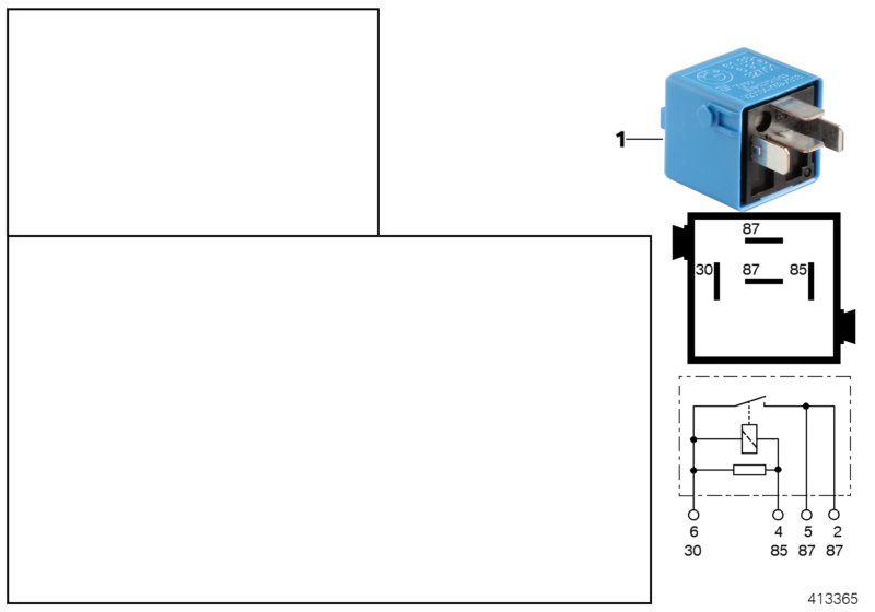 RELAY FOR DOOR LOCK HEATER K29Y