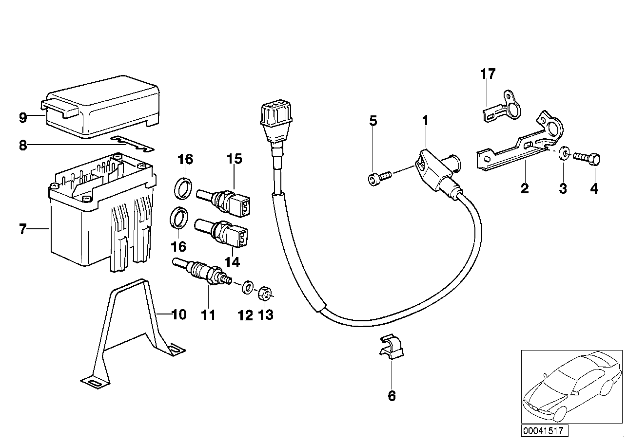 GLOW PLUG UNIT/TEMP.SENSOR/TRIGG.CONTACT