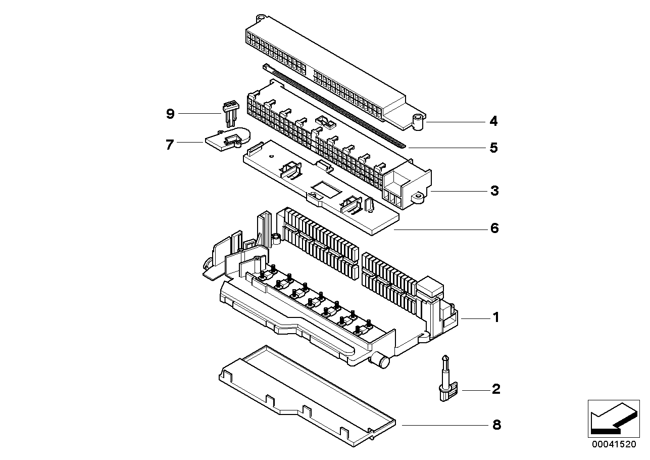 SINGLE COMPONENTS FOR FUSE BOX