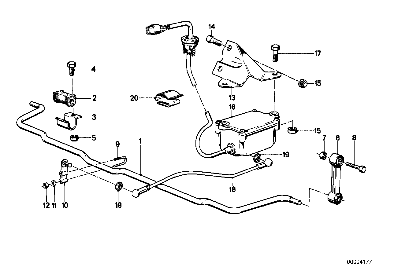 REAR LEVELLING DEVICE STABILIZER BAR