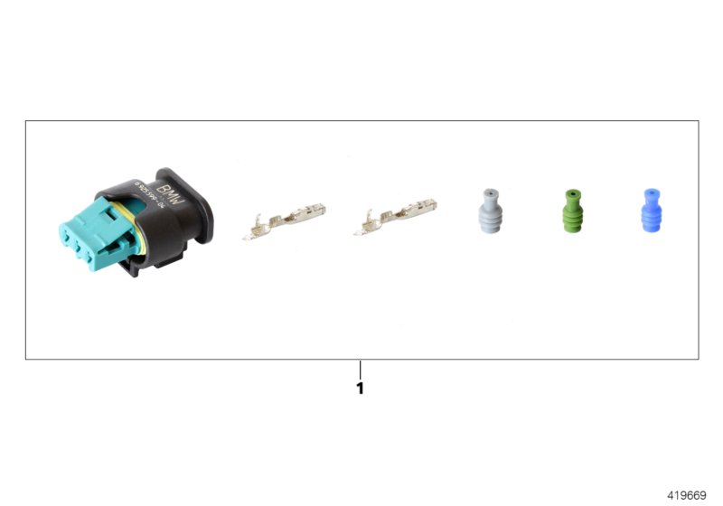 REPAIR KIT FOR SOCKET HOUSING, 3-PIN