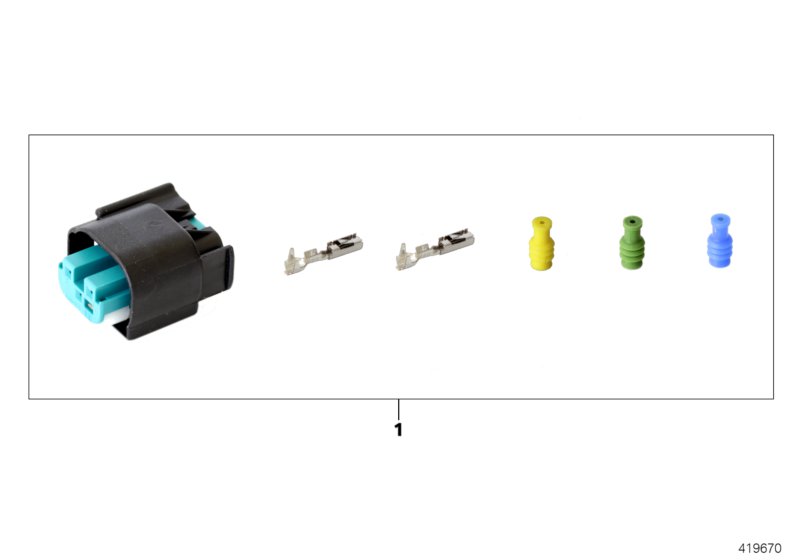 REPAIR KIT FOR SOCKET HOUSING, 3-PIN