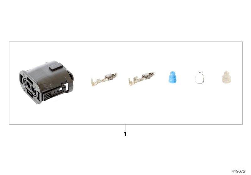 REPAIR KIT FOR SOCKET HOUSING, 2-PIN