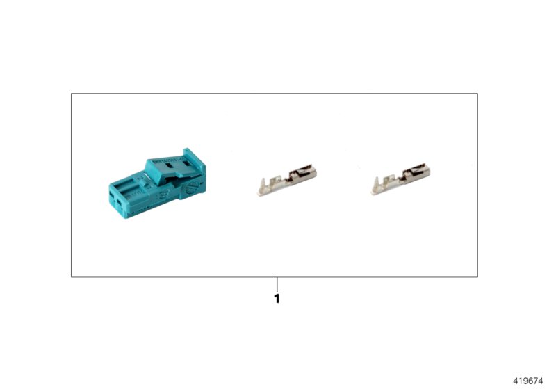 REPAIR KIT FOR SOCKET HOUSING, 2-PIN