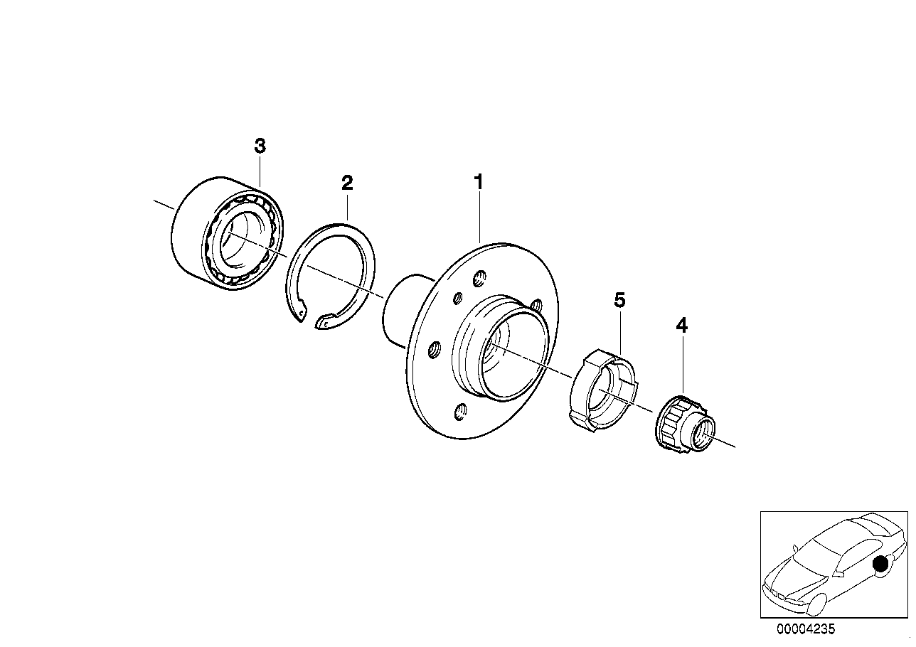 SIDE SHAFT/WHEEL BEARINGS